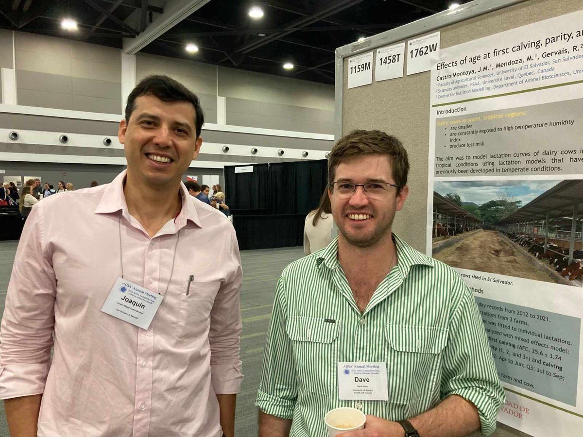 DaveJInnes's tweet photo. I've been fortunate to work with an old colleague and friend, @Joaquin_MCM, from University of El Salvador on his project to model lactation curves from thousands of cows in El Salvador that he will use to develop decision support tools and benchmarks specific to the tropics. https://t.co/IHRPfahruc