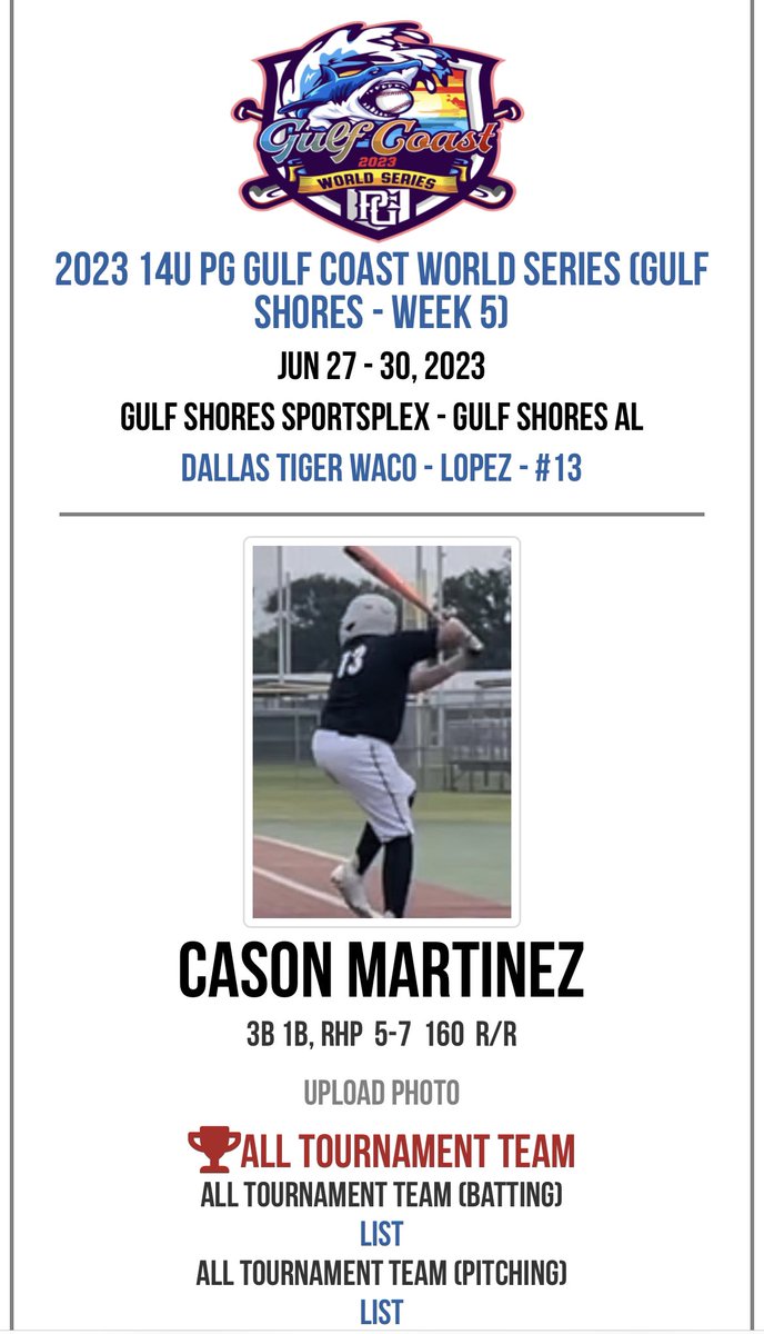 Proud of ya <a href="/cason_martinez/">Cason Martinez</a>!