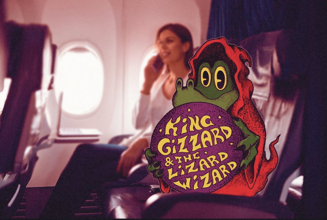 Dude on plane be like... Am i right <a href="/kinggizzard/">King Gizzard</a> !?