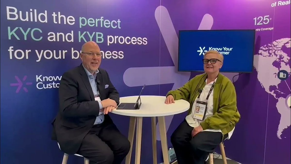 KYC_Ltd's tweet photo. At @money2020 last month, we were so happy to catch up with another of our past #RegTalks guests: Deborah Young from the @regtech_1 association: https://t.co/eOmhXhX9Kt
To catch the full #podcast interview, click here: https://t.co/YRWs7yCjGA https://t.co/4nJLGsbEbn