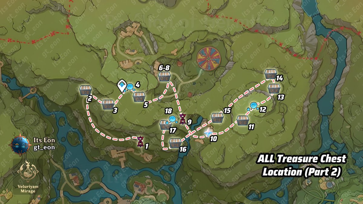 gt_eon's tweet photo. ALL TREASURE CHEST LOCATIONS &amp; JOYEUX VOUCHER (PART 2)🔥🔥🔥

If you have any problems with one chest in specific, you can use the videoguide! I hope it help's you !🦾(1/3) 

🔷Video: https://t.co/I7YOHp94ww

#GenshinImpact https://t.co/QNY0GooNoh