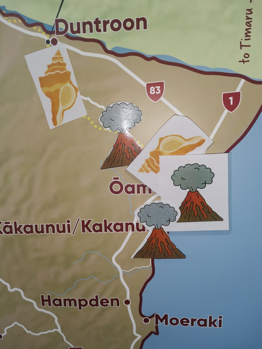 Today we were based at the Waitaki Museum as part of the Matariki celebrations. We were looking at our connection to the land through identifying rocks &amp; working out what they tell us about the past. Check our map - where people identified their rock type and plotted its location