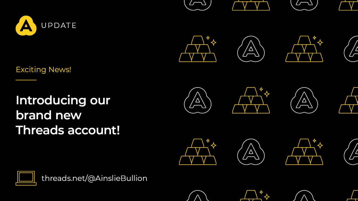 AinslieBullion's tweet photo. Exciting News! 🎉Introducing our brand new #Threads account!📲 Follow us @ainsliebullion for exclusive content, engaging discussions, and amazing updates.

https://t.co/umK1T03sj8 

#ThreadsApp https://t.co/5WUWPWvDuc