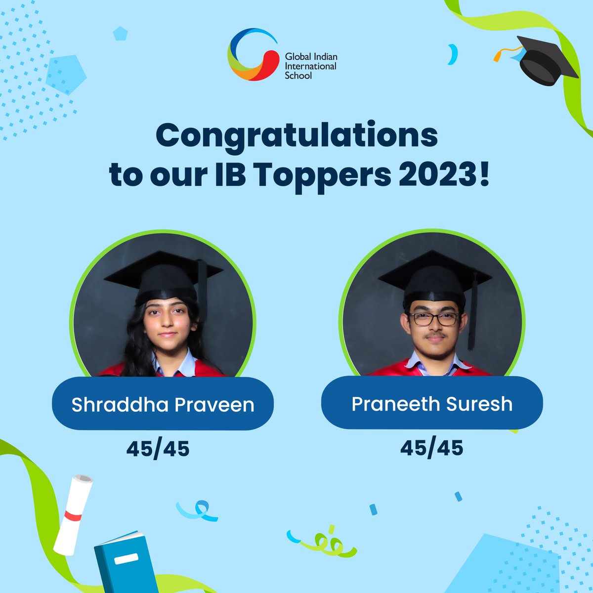Global_Schools's tweet image. 🎉🎓 IBDP 2023 RESULTS ARE OUT! 🎓🎉

We are delighted to announce that our #GIIS SMART Campus, Singapore, #IBDP2023 cohort has achieved excellent results, with 35 students scoring 40 &amp;amp; above on the 2023 IBDP examinations!

Congratulations to our #IBDP Graduates!