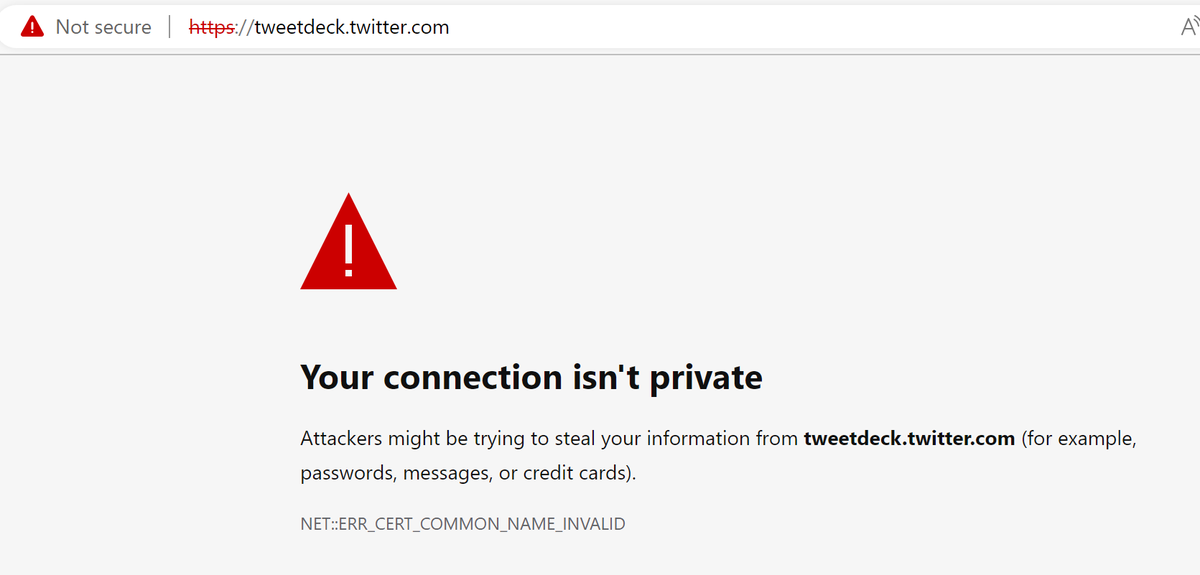 ncshusterman's tweet photo. Ok, that's new. And not, like, good new. Bad new.
(Tweetdeck was working on this computer yesterday).
#DyingTwitter https://t.co/chCzy5gWzQ