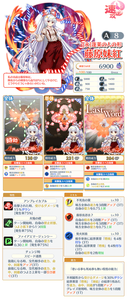 キャラクター紹介】 「消えては甦る不尽の焔 フェス」おいのりで登場