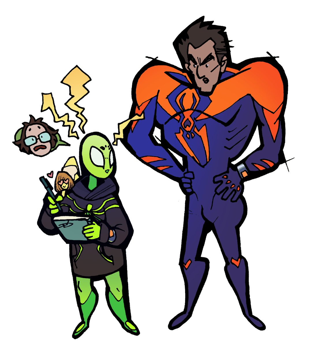 yniliilenivetc's tweet photo. If I were a spider, I would choose a Micrommata virescens (common name green huntsman spider) for the costume design. Because I like this color and... they hide in the grass and don't spin webs.
#spiderbee #MiguelOHara #migueloharafanart #spiderverse #fanart https://t.co/YrtAoj0WiW