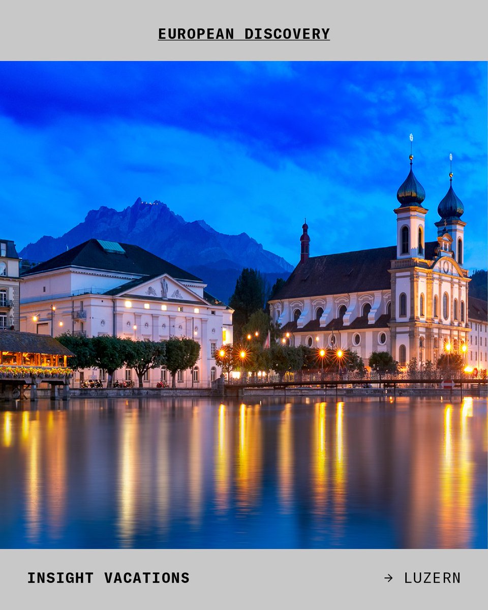 travelbybwd's tweet photo. European Discovery | @insightvacations | Day 12 | Lucerne | Switzerland ๐จ๐ญ | Travel by bwd
#Luzern #Lucerne #EuropeanDiscovery #InsightVacations #TheManInTheFrontSeat #TravelBybwd #Travel #TravelPhotography #Wanderlust #Instatravel #Travelgram #Travelling #Traveller #Traveling https://t.co/7i4KDyMMEE