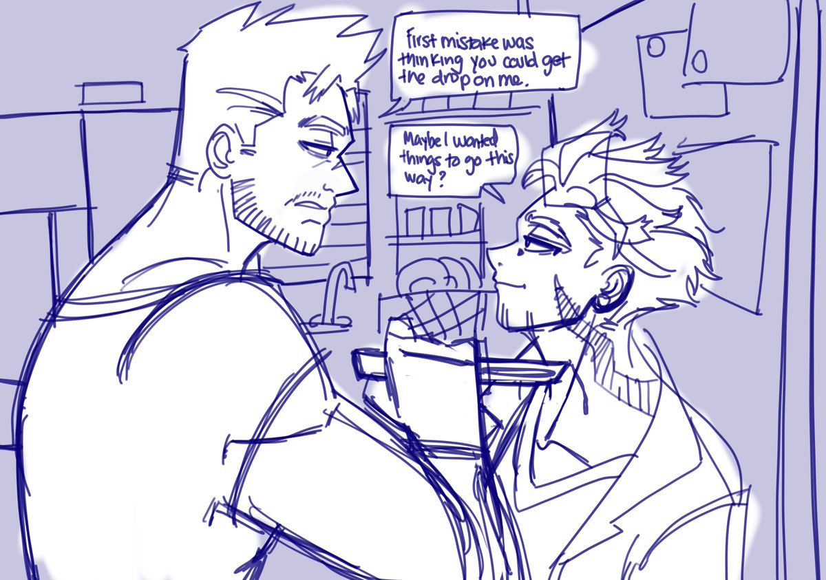 itzenthusiasm's tweet photo. a WIP of killing eve #endhawk’s first official meeting.
enji was planning on skipping dinner but apparently the infamous hawks had other plans.
#enho https://t.co/IgJalvFH9Y