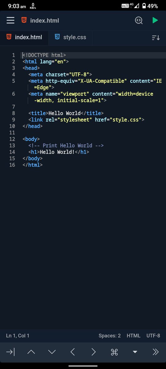 souravghosh121's tweet image. I&apos;m thrilled to announce that I&apos;ve embarked on a new adventure in the world of Web Development! 🌐✨ Starting with HTML, I&apos;m diving headfirst into the building blocks of the web. It&apos;s amazing how a few lines of code can bring a website to life!
#WebDevelopment #HTML #CodeBeginner