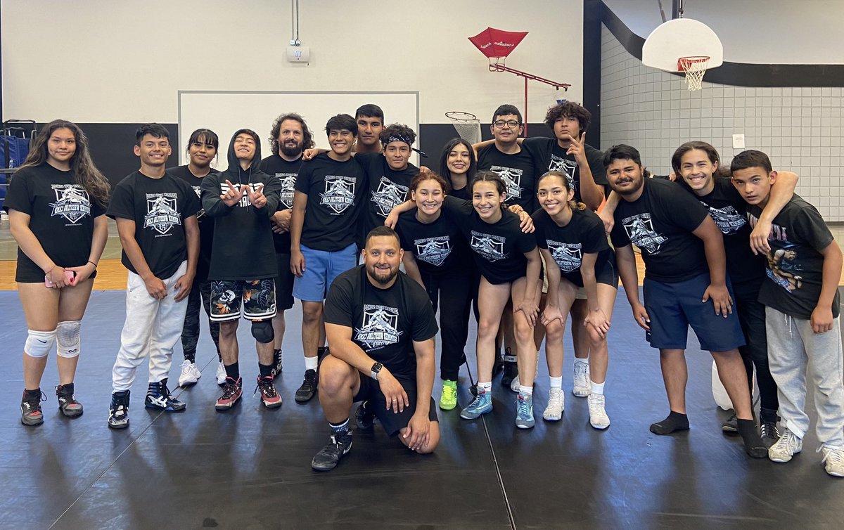 M_Juarez25's tweet photo. The 2023 Youth Wrestling Camp was a success! However, it would not go well without the hard work and dedication of our Camp Coaches! This year, our Alumni Coach @chessel_g led the charge! These athletes are the heart of the program! #ScorpionStrong @ClintISD https://t.co/uoa9AdmsDk