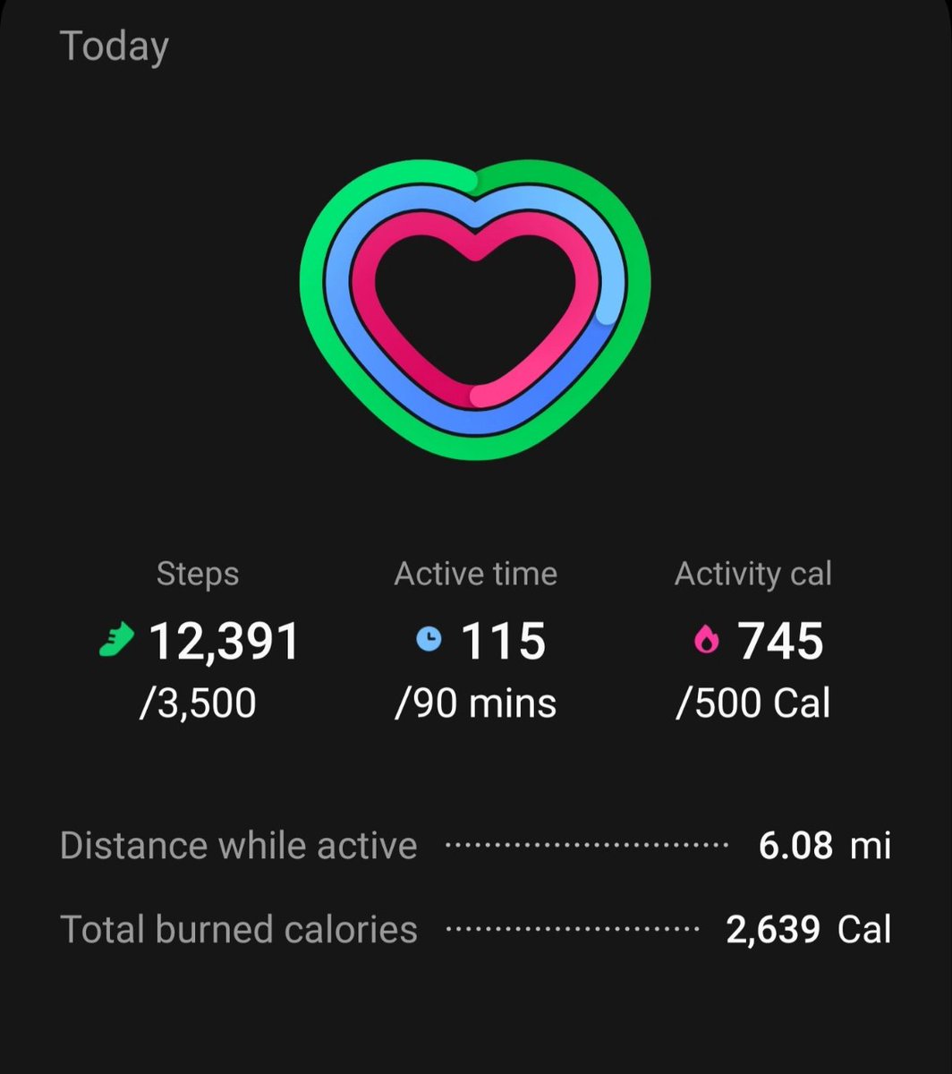 trekker21's tweet photo. 6 days in a row!! 25 days and 77.5 miles to go!!

*3.1 miles a day for 31 days.

#220lbGoal #BeInspired #BeInspiring #EyeOfSauronVirtualChallenge #Route66VirtualChallenge #GettingFitAt51 #FitFederationJuly #Top10Percent #686km #426Miles https://t.co/QvuQJlATHT