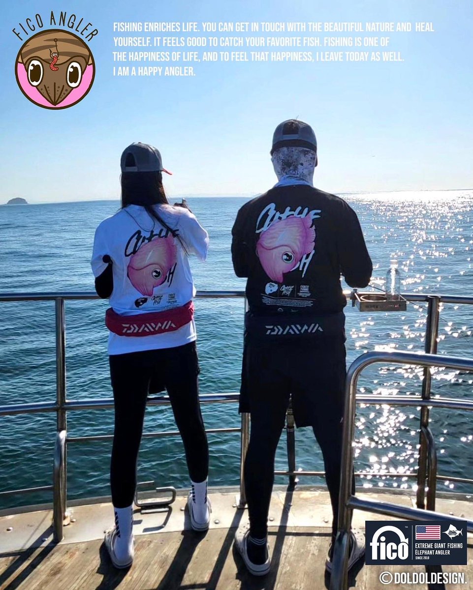 [돌돌컴퍼니] 익스트림 낚시 브랜드 fico 시즌2 korea. 피코 갑이 캐릭터 기능성 티셔츠. 
doldoly.com. 
designed by DOLDOL. 

#낚시 #fishing #돌돌디자인