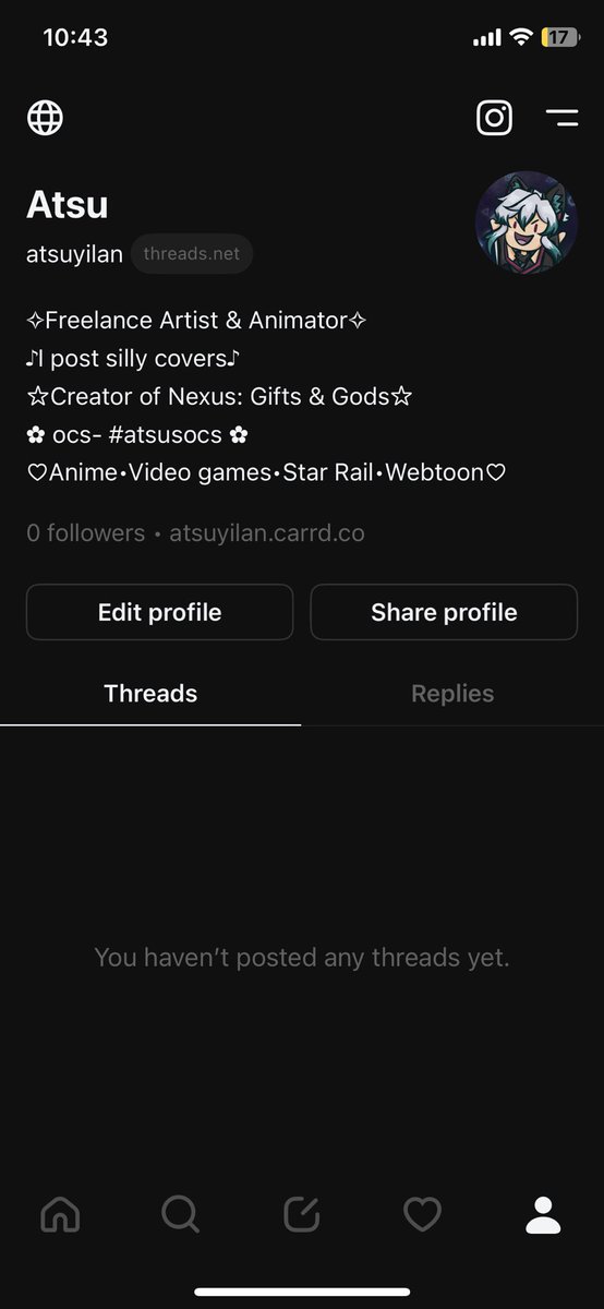 I do be on threads :> hope to see you there!’