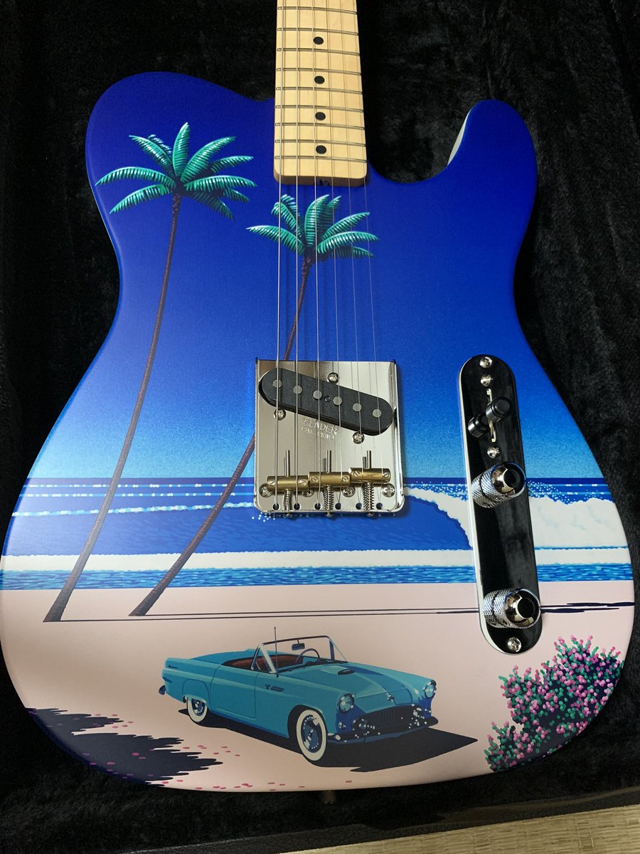 TOM16039221's tweet photo. 9⃣️ Fender Japan ART CANVAS ESQUIRE® HIROSHI NAGAI NO1 永井博

#Fender #Guitar #电吉他 #ギター  #エレキギター #CANVAS #ESQUIRE #HIROSHI #NAGAI #永井博 https://t.co/9eZFNttpYs