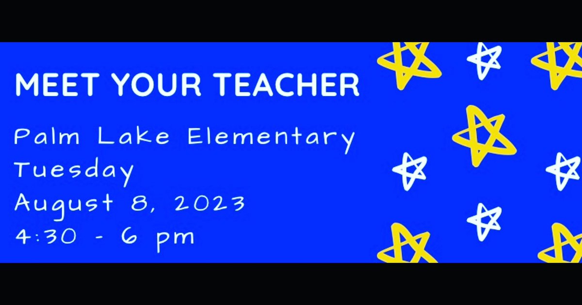 Save the Date Bobcats - Meet Your Teacher 2023 💙🐾💛