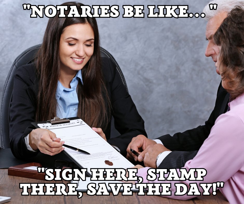 gm_sias's tweet image. #notaryhumor #notarylife #realestateclosings