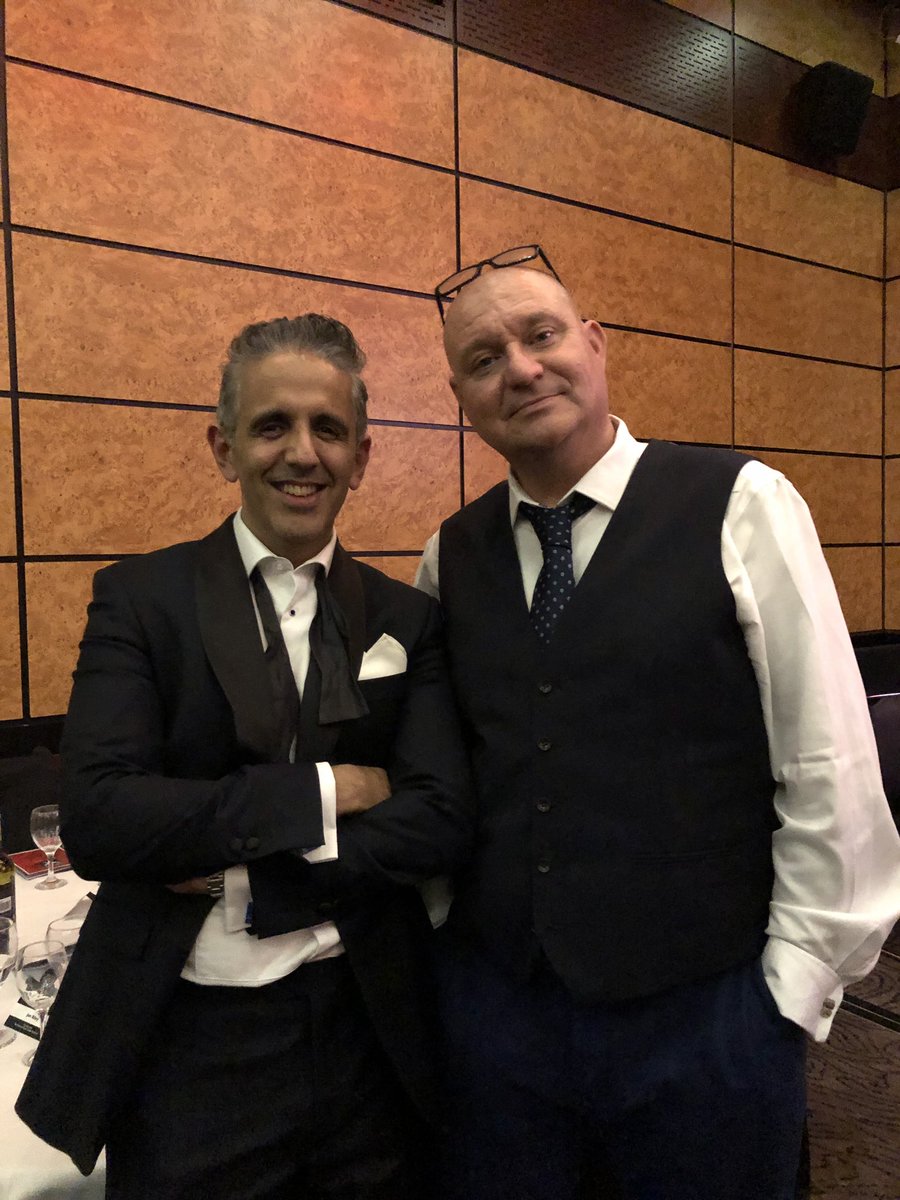 It would have been a crime if I didn’t get a photo of these two. Thank you @imranmahmood777 and @MWCravenUK it was lovely to see you this evening #CWADaggers 🗡