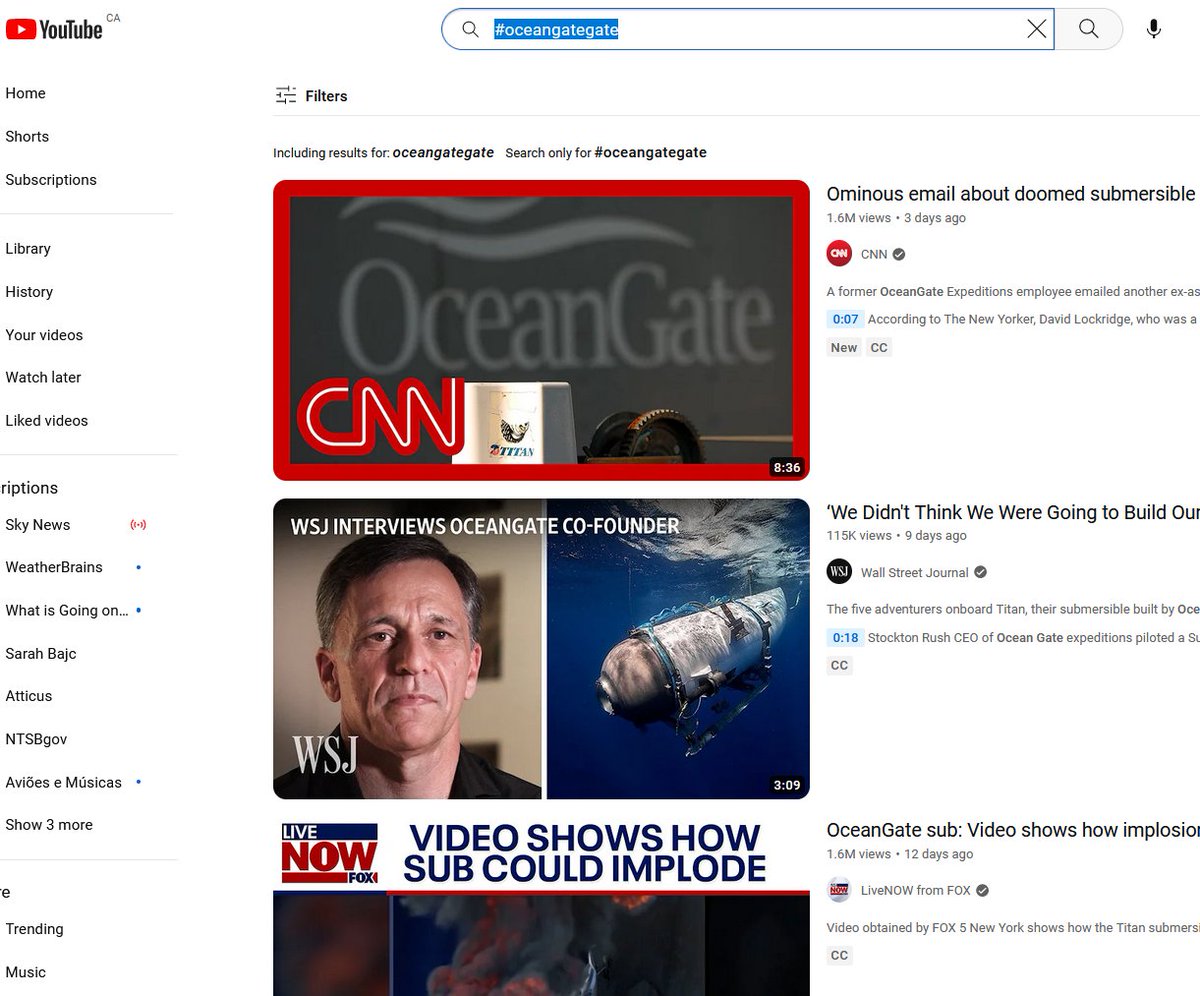 MikeChillit's tweet photo. #FWIW There is now a search term (at least for YouTube) called #OceanGateGate. It may prove to be a Meme Before Its Time? https://t.co/zLbf29XBmQ