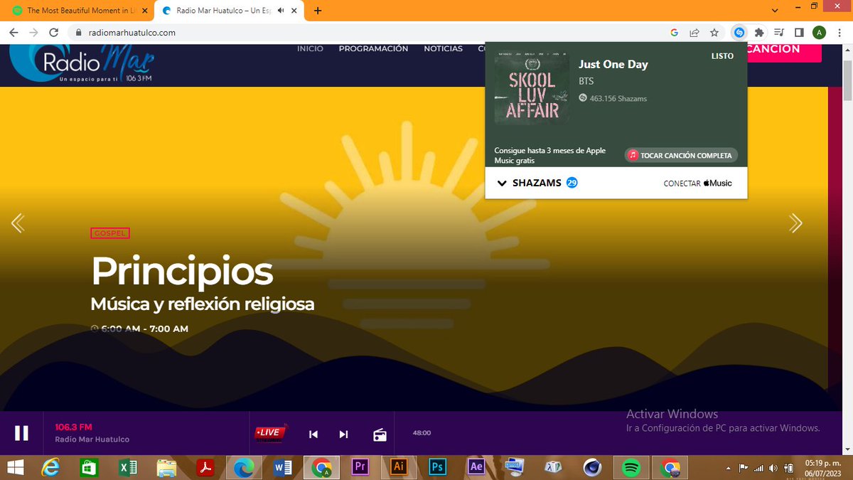 Ara0378's tweet image. Sono #JustOneDay, #Ddaeng, #Shadow y #Like de @BTS_twt en @RadioMarHux
Muchas gracias por este especial 💜✨

@BangtanRDMX 
@RadioBTSMexico