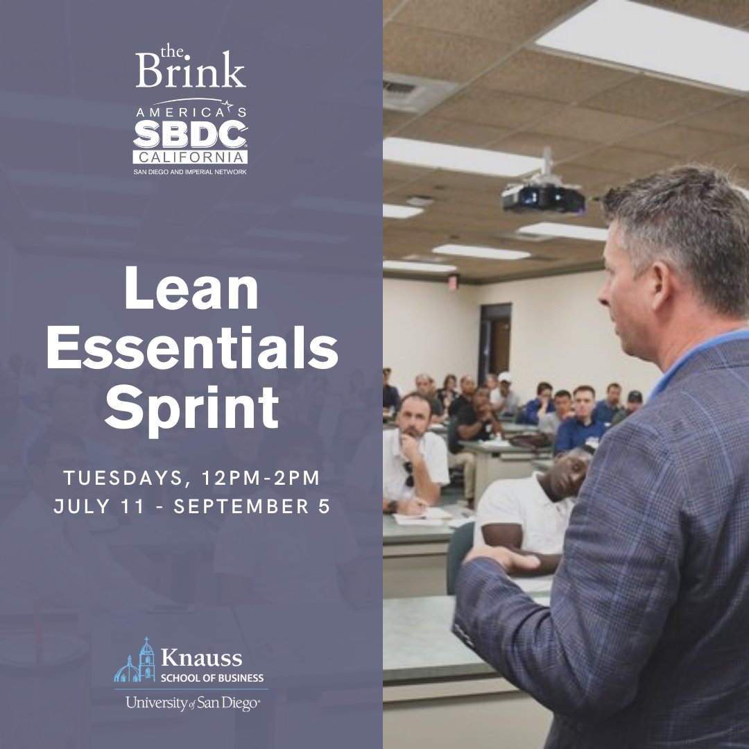 The Brink SBDC Lean Essentials Sprint is a FREE, 8-week, series, that walks you through the business model canvas, helps you create a pitch deck, and gives you the opportunity to practice your pitching skills in a final demo day. Click the link in bio to register now.