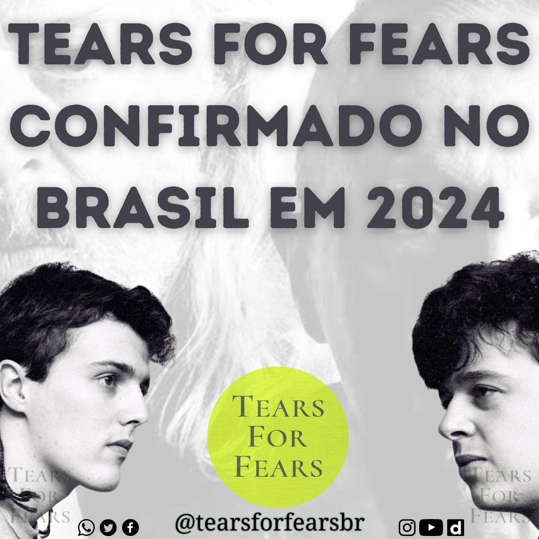 tearsforfearsbr's tweet photo. O TEARS FOR FEARS FARÁ SHOWS NO BRASIL EM 2024!

Como havíamos noticiado em abril, em que afirmamos que a turnê passaria por nosso país, hoje, o jornalista Flesch confirmou a vinda deles (espero que agora acreditem, rs) para o primeiro semestre de 2024, entre maio e junho.+ https://t.co/ByKwJur5yd