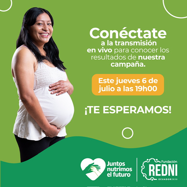 ¡Juntos nutrimos el futuro 🙌!

👉Les esperamos hoy, a partir de las 19h00, a la transmisión de Facebook Live de <a href="/REDNI_EC/">Fundación REDNI</a>🔴 para conocer los resultados de la Campaña "Prevención de la Desnutrición Crónica Infantil de niños 👦 y niñas 👧 en el Ecuador 🇪🇨.