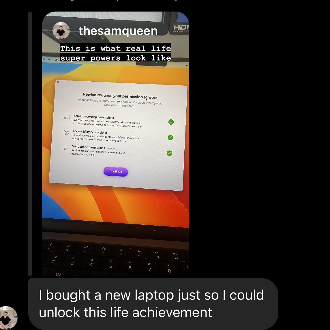 Rewind AI on Twitter: "Another day, another Macbook sold just for ...