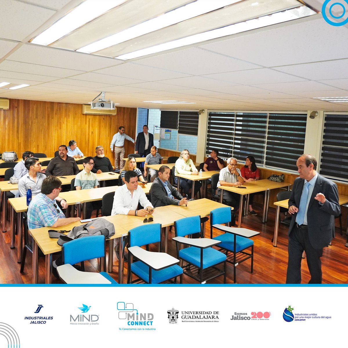 mindmexico's tweet photo. En el marco de las actividades de #MINDConnect y en alianza con el “Departamento de Madera, Celulosa y Papel, Ing. Karl Augustin Grellmann” del Centro Universitario de Ciencias Exactas e Ingenierías (CUCEI), realizamos el recorrido de industriales por sus instalaciones. https://t.co/6dg7R3dMXk