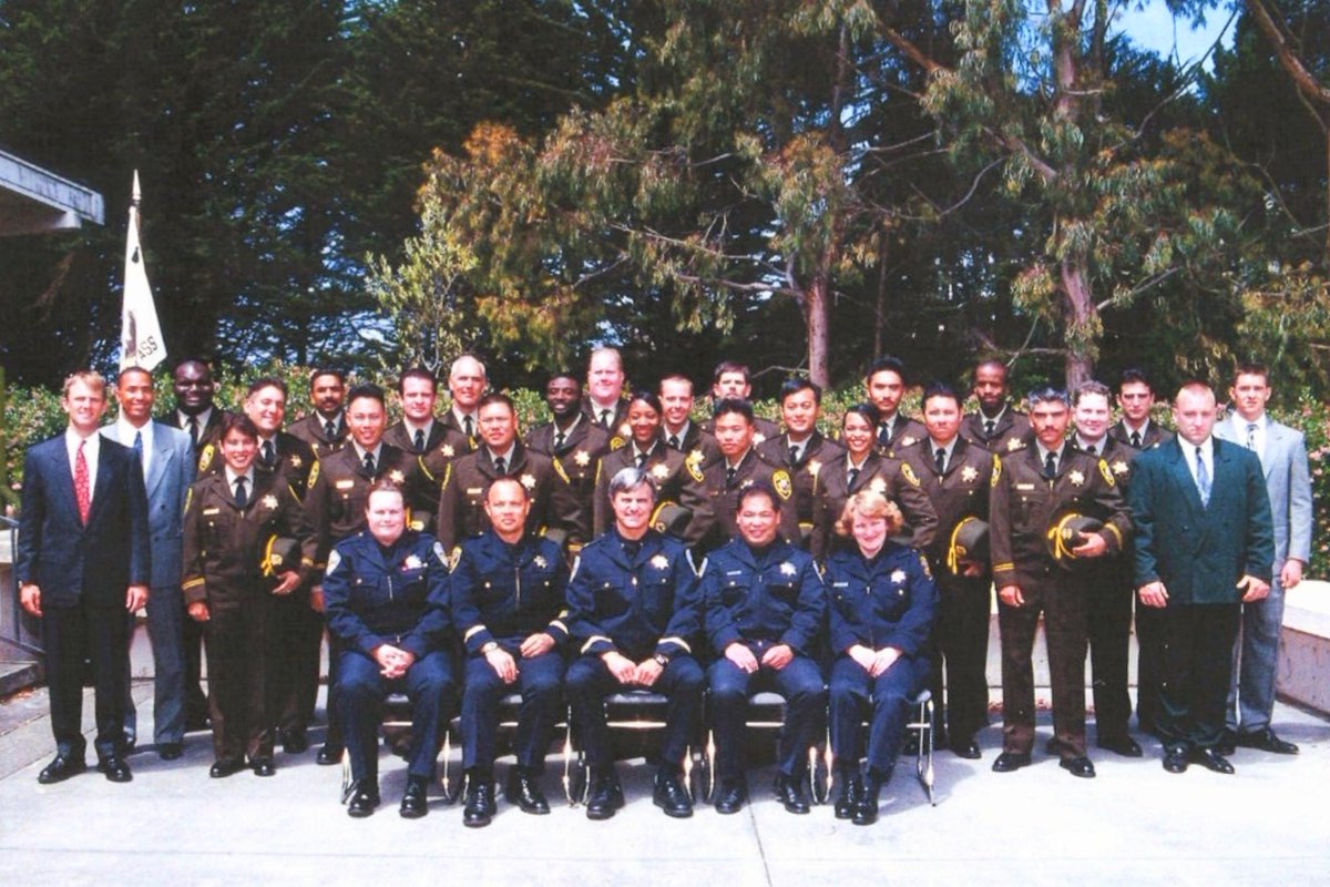 #sfso #throwbackthursday   How many current San Francisco Sheriff's Office staff members do you recognize in this photo from 1997, the SF 15th Regional Academy Class?
#peaceofficers #publicsafety #partner #sfsocares #Deputy #deputylife #memories #throwback #TBT
