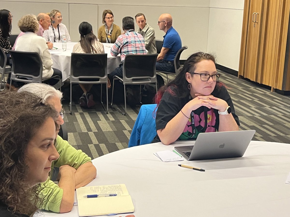 Discussing the use of visas for synthesising knowledge withPatricia Muncey and Dr Cate Hudson ⁦@herdsa_conf⁩
