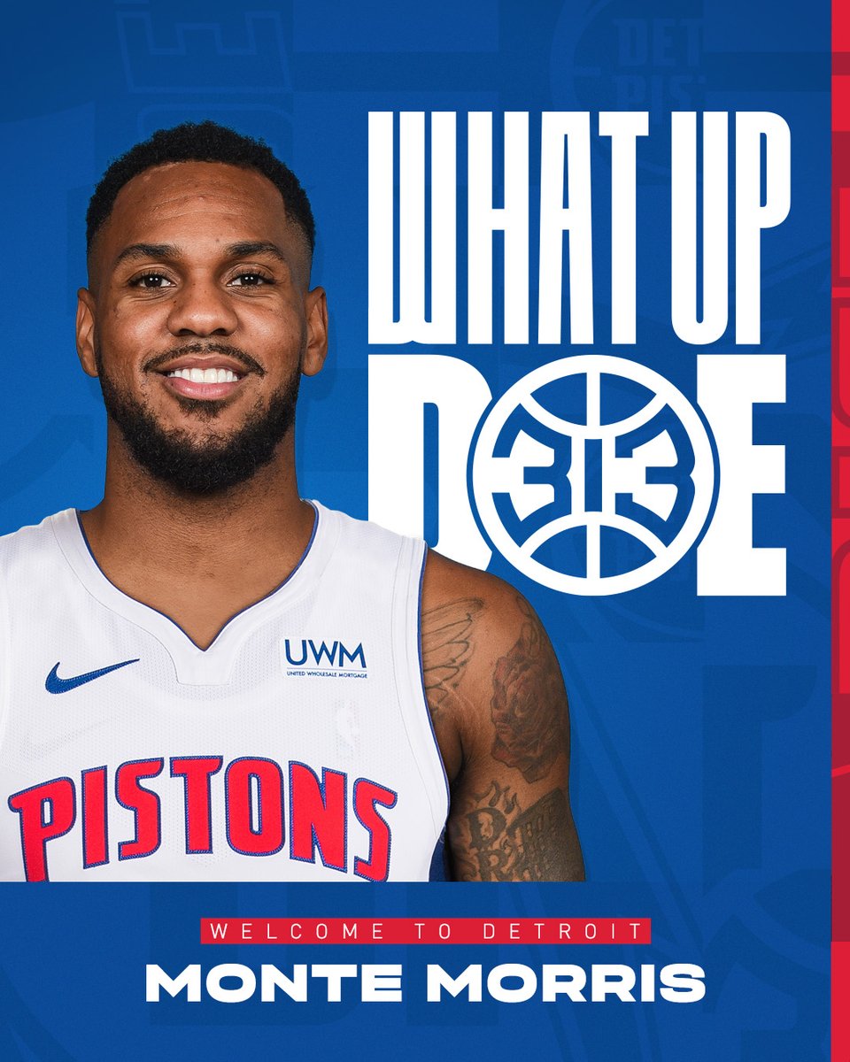 DetroitPistons's tweet photo. Welcome to the 3️⃣1️⃣3️⃣, @BigGameTae! https://t.co/loUMc78tkn