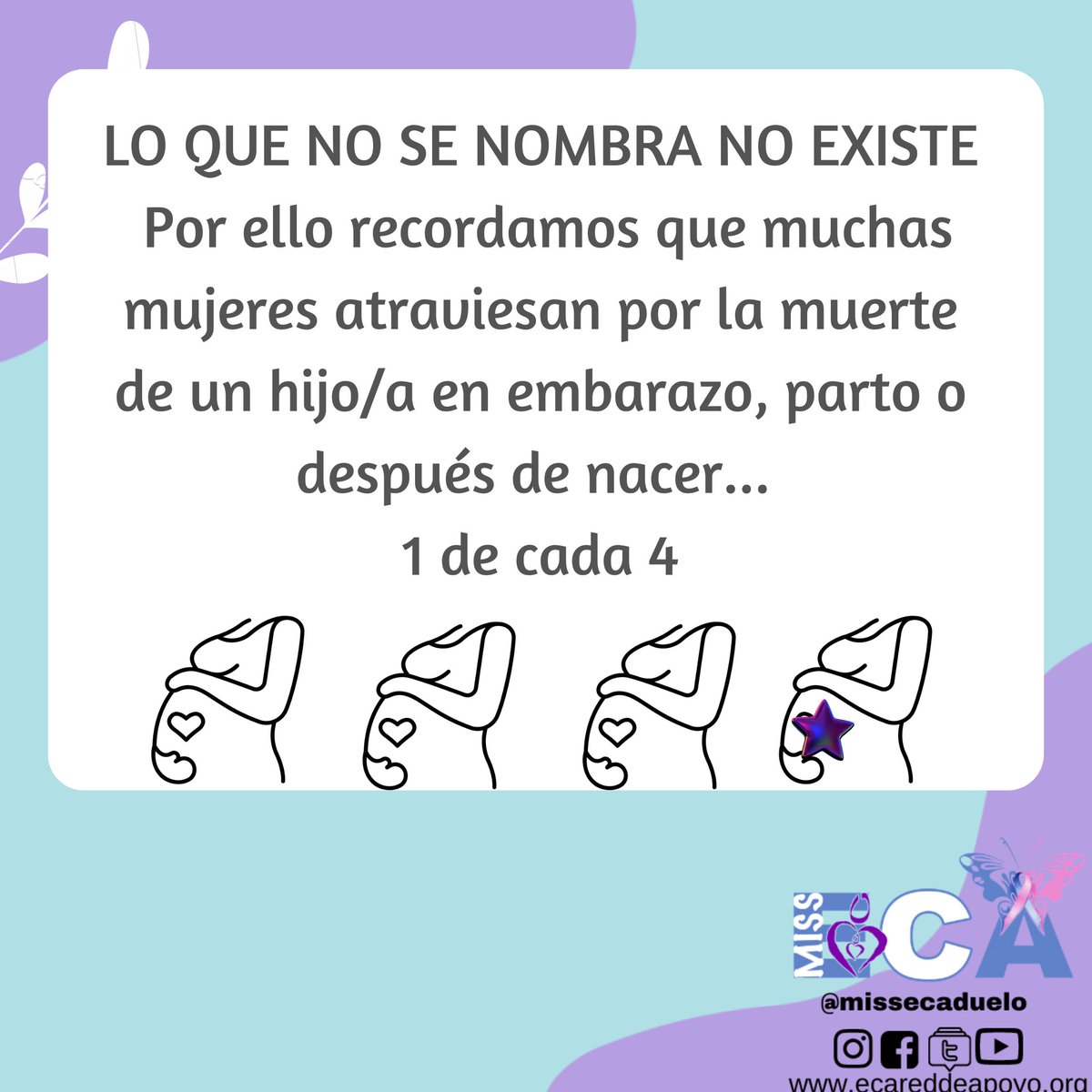 missecaduelo's tweet photo. #SoyUnaDeCuatro #MuerteGestacional #MuerteNeonatal #MuertePerinatal #RomperElSilencio #HabloPorqueImporta https://t.co/xWrgWWLSlZ