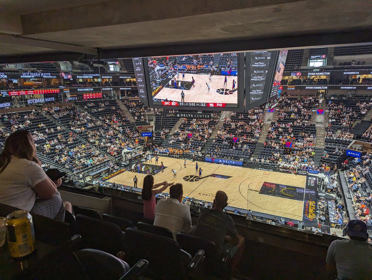 Best way to cap off a summer Utah trip is with a summer league game at the Delta Center.