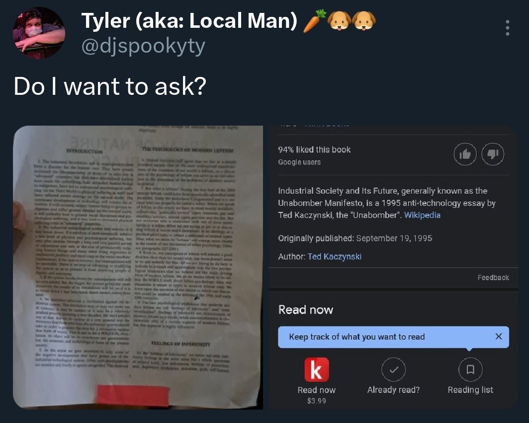 hammystruggles's tweet photo. Now why was the first page of this man's manifesto on the back of the Dallas setlists? https://t.co/kkO2rTPMrM