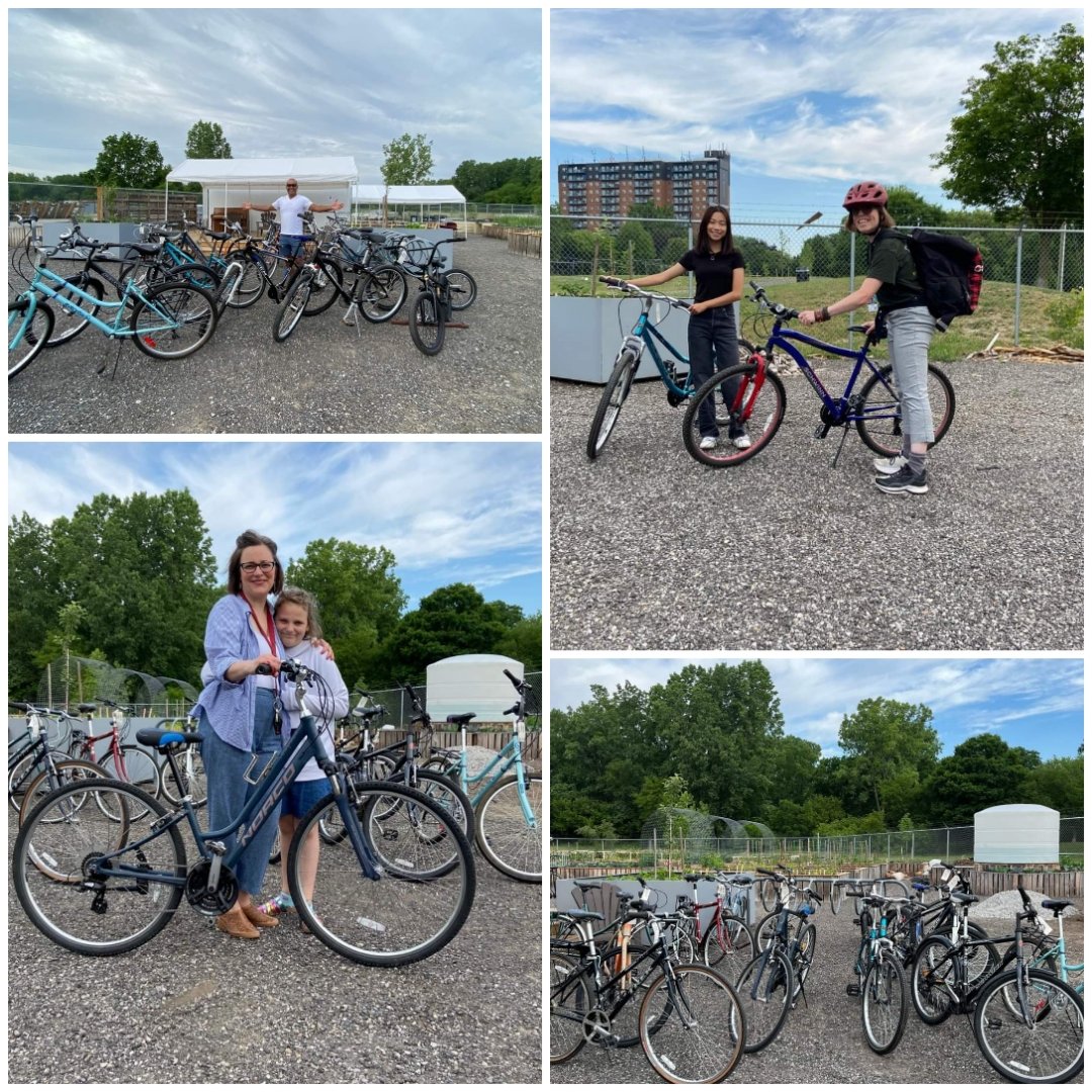 The wonderful people at The Patch & @HuttonHouseLdn received their free bikes as part of #BigBikeGiveaway's anniversary #10yearsstrong! Special thanks to @CityofLdnOnt The Better Bin Company & @TRYRecycling for funding this giveaway! #MakingBigThingsHappen #LdnOnt