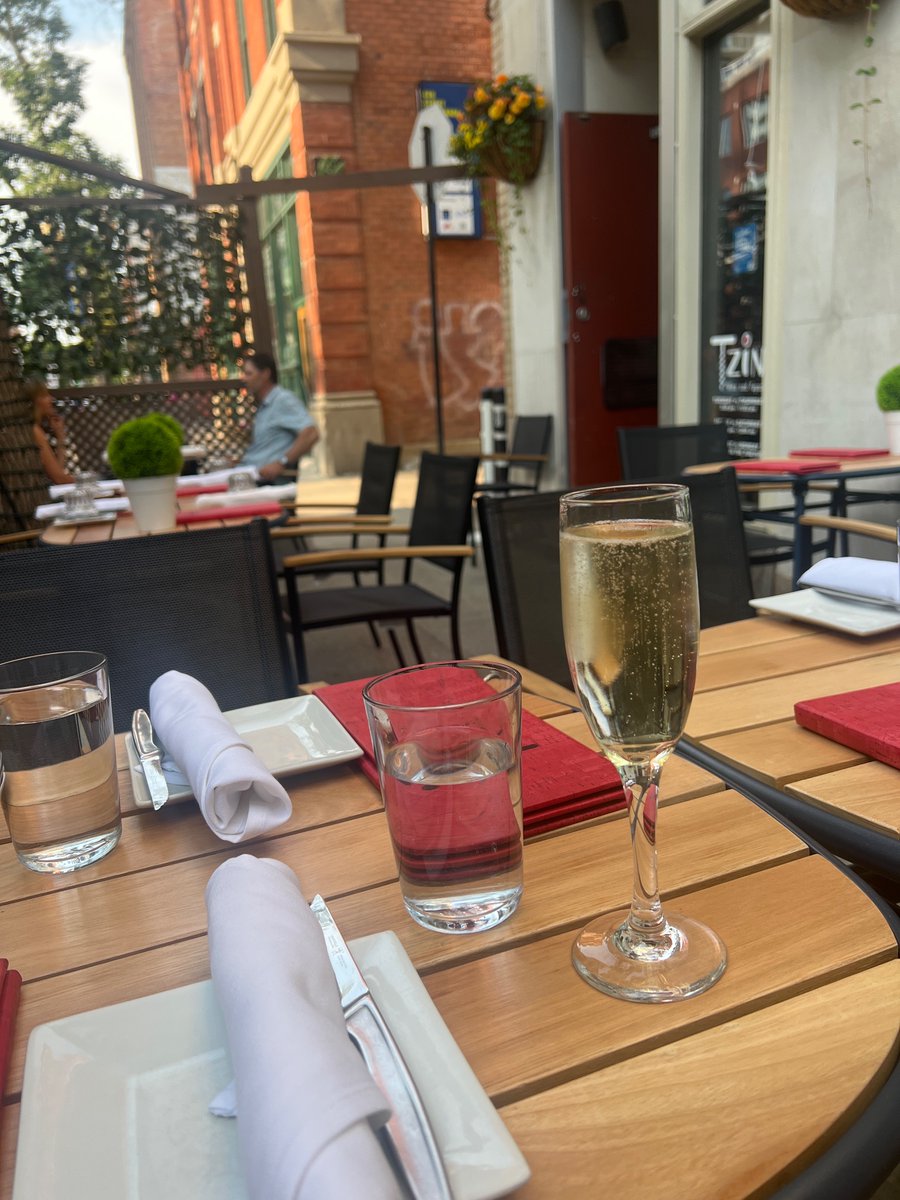 New permanent patio <a href="/tzin104/">TZiN Wine & Tapas</a> is hitting right today 🥂