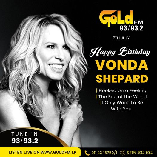 HAPPY BIRTHDAY TO VONDA SHEPARD TUNE IN  93 / 93.2 Island wide    