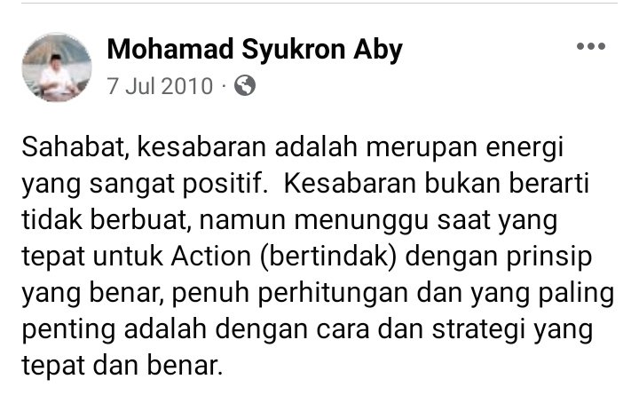 syukron_aby's tweet photo. Catatan 13 tahun yang lalu, dan masih sangat relevan tuk menjadi pedoman di saat ini. https://t.co/52MsbE5S9z