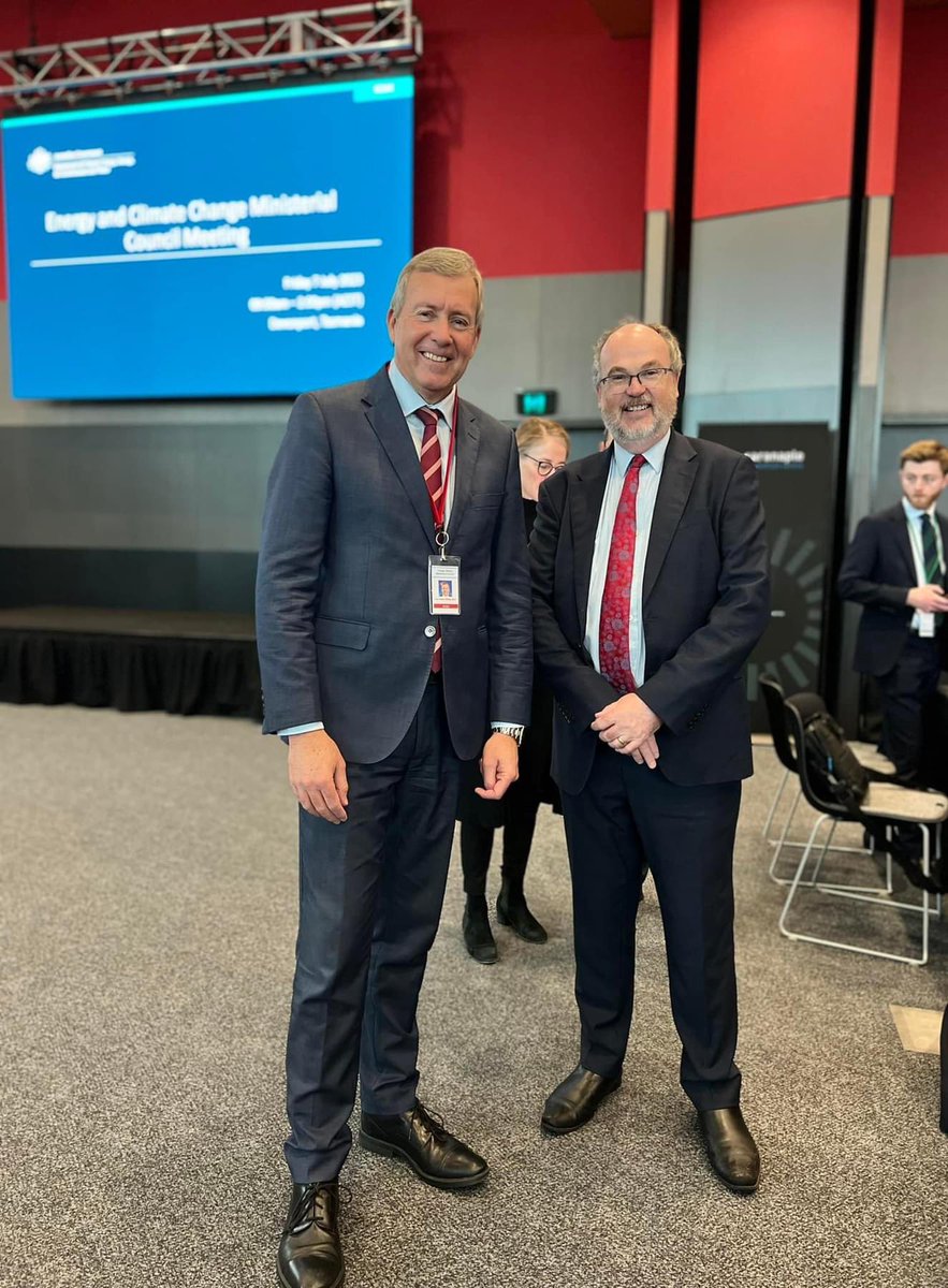 Good morning from Tassie! Bill Johnston MLA and I are here representing WA for the Energy and Climate Change Ministerial Council meeting to discuss our shared energy and climate change priorities with Ministers from every Australian state and territory, and the Commonwealth.