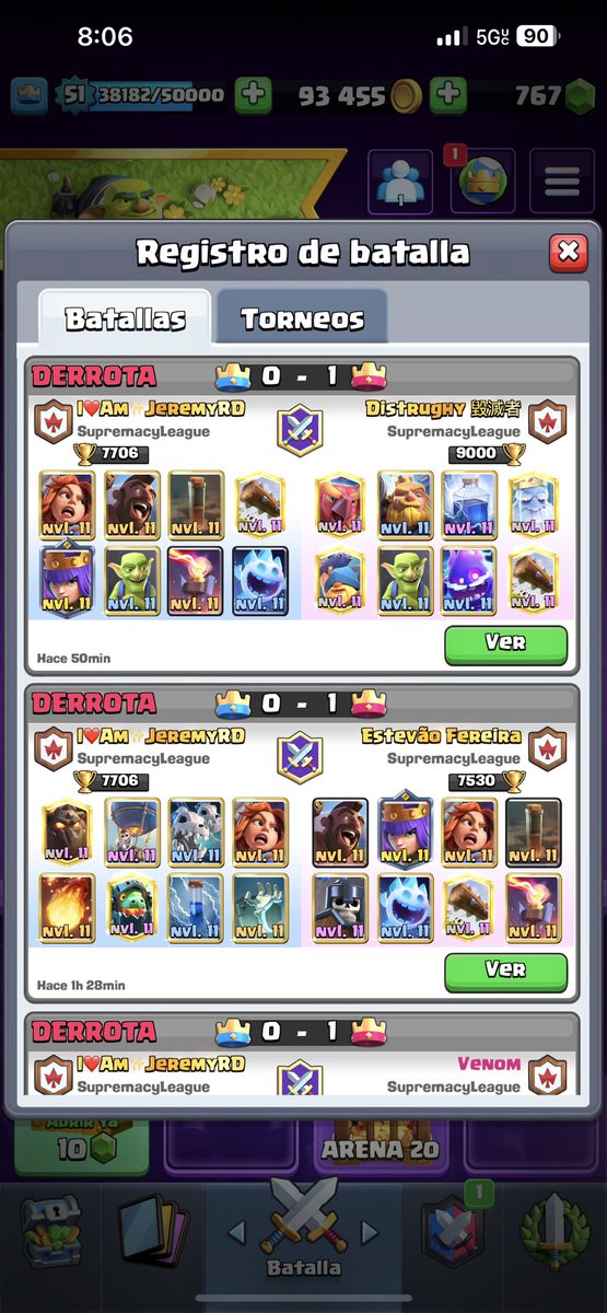 Los resultados negativos también se suben 0-3 pero pasamos a la final de <a href="/CR_Supremacy/">Supremacy League</a>  Gracias a <a href="/zErickk08/">Erickk:)</a>  por el aguante mañana daremos todo por clasificar