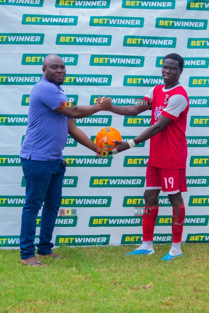 Accrarocketsac1's tweet photo. Philip Agbado was the Man of the match of the middle League match against Abor Arsenal

#ThePeoplesClub 

#GodOverEverything 

#ARA https://t.co/i2YvG7zql5