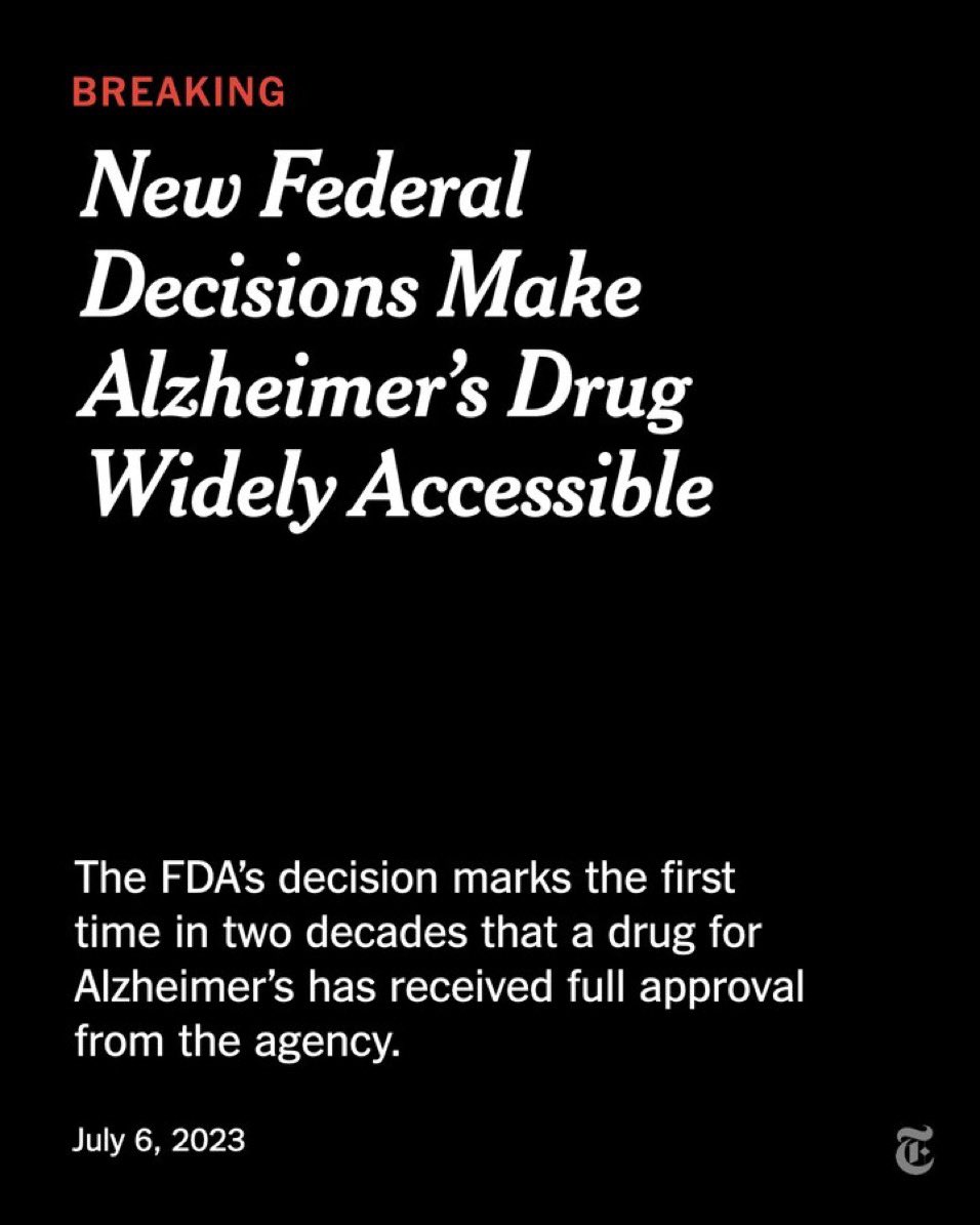 FDA Converts Novel #Alzheimer’s Disease Treatment to Traditional Approval

Action Follows Confirmatory Trial to Verify Clinical Benefit

#MedTwitter #news #Leqembi