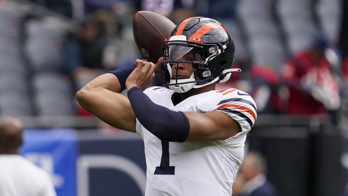 FanDuel's tweet photo. Who has a better chance at winning MVP next season? 

❤️ for Justin Fields 
🔁 for Trevor Lawrence https://t.co/YpFStRL9Yd