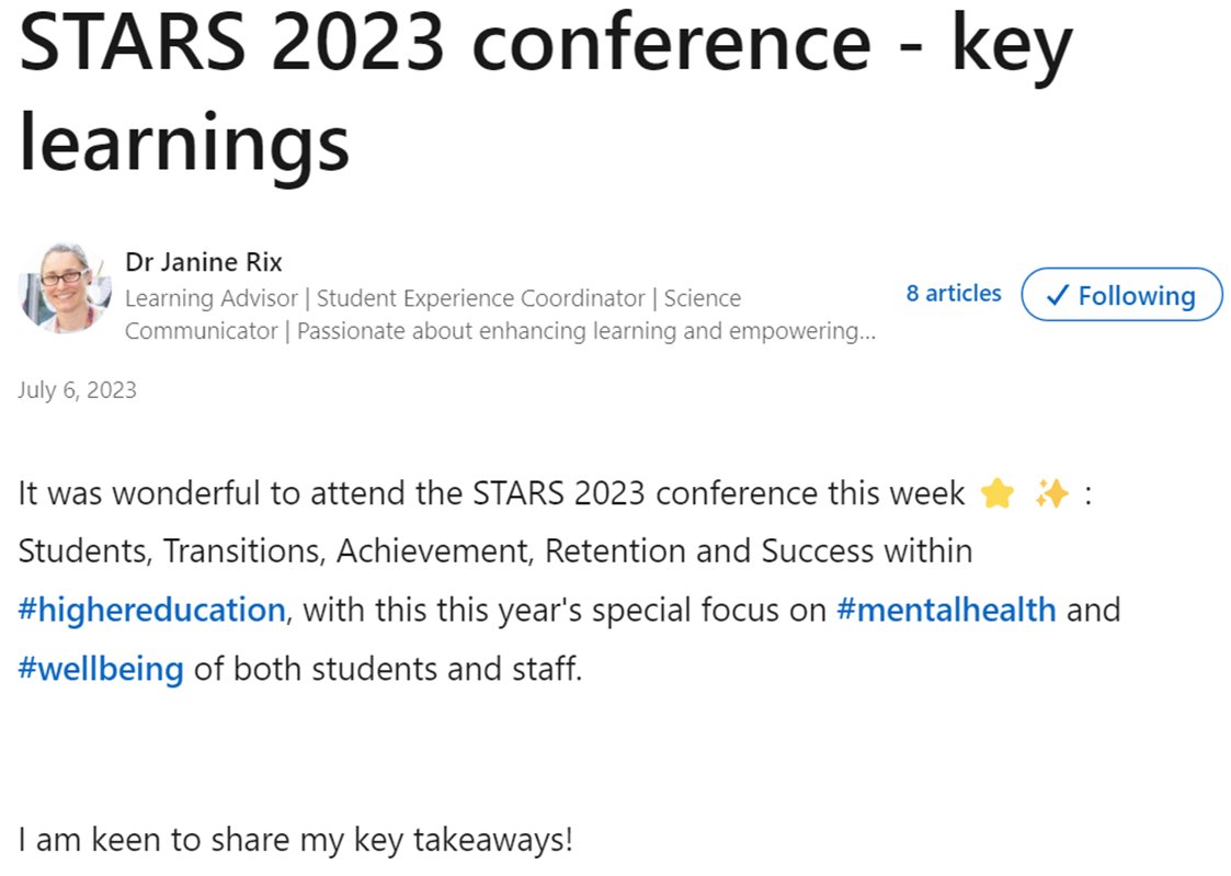 Sally Kift tweet media