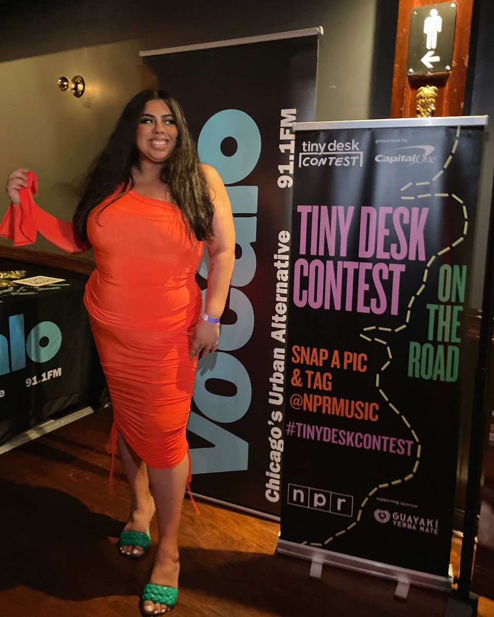 nudiaonair's tweet image. See you at @NPRMusic’s #TinyDeskContest Chicago concert tonight 📍

#vocalo #nprmusic #tinydesk #radio #onair #radiohost #vibes #explorepage