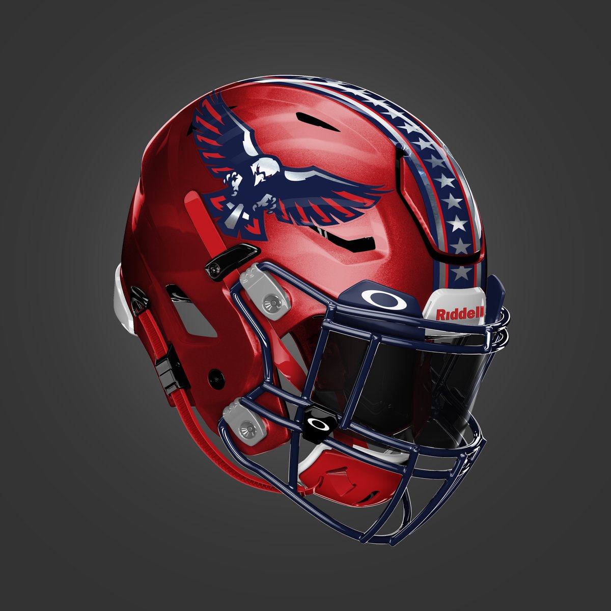 👑 Regional Champions 👑

The Liberty Mountain View Eagles are your Region #⃣5⃣ CHAMPS!

This new look got a whole lot of buzz when it was revealed, so no surprise that it made it this far 💪

Congrats to Fulton on their run as well. AWESOME helmet 💯

#MOHelmetChallenge