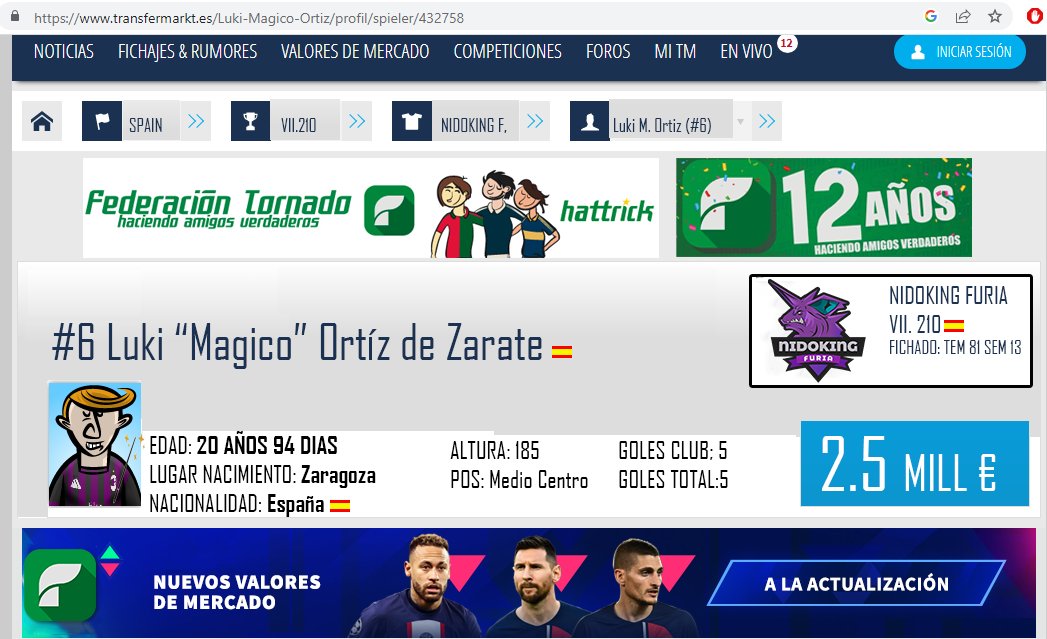 🏆🏆PLAYER OF MAGIC WEEK 3/24🏆🏆
6.Luki 'Mágico' Ortiz de Zarate 🇪🇸
"Mágico Ortiz"