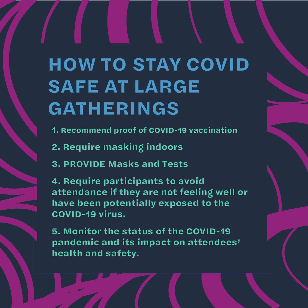 To keep us COVID-safe, our conference has implemented these precautions. Let's work together to keep each other healthy! Please visit buff.ly/3XBw93w to learn more. #22CI #22CI2023