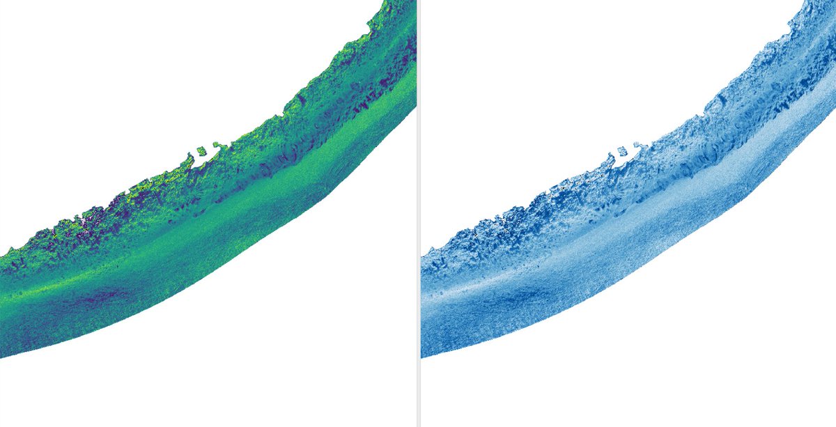 bodine_cs's tweet photo. Do the sonar mosaics from #PINGMapper make you feel grey? No worries, the next version supports Matplotlib color ramps! https://t.co/cOZn3rOhxy